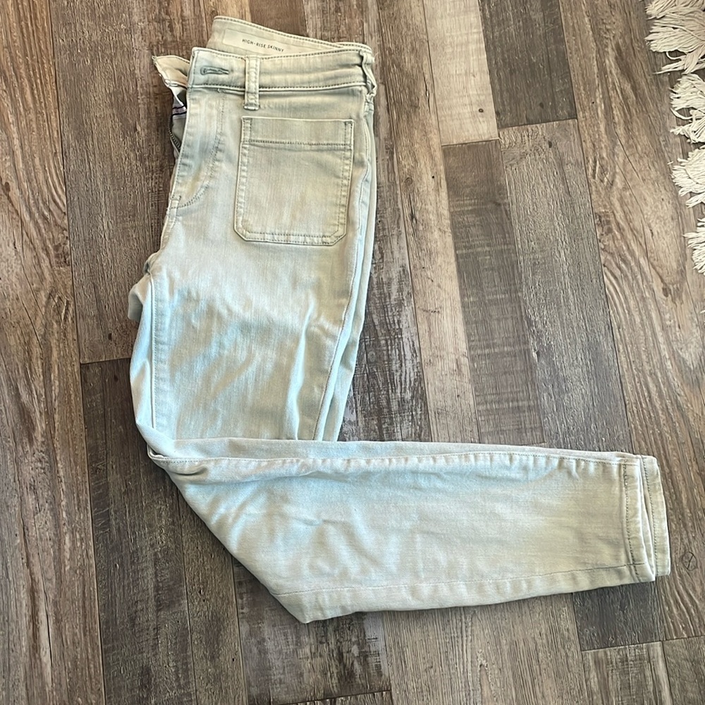 Pilcro and the Letterpress high rise skinny jeans